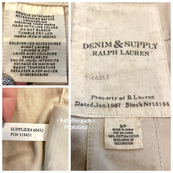 Denim & Supply R Lauren Safari Style Cotton Neutral Short Trench Jacket S/P S P - Picture 8 of 16